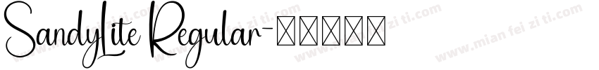 SandyLite Regular字体转换